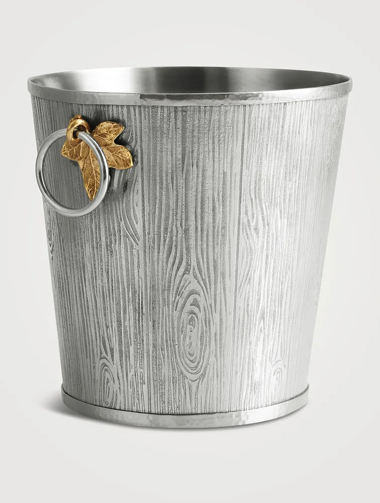 Ivy and Oak Bucket With Tongs