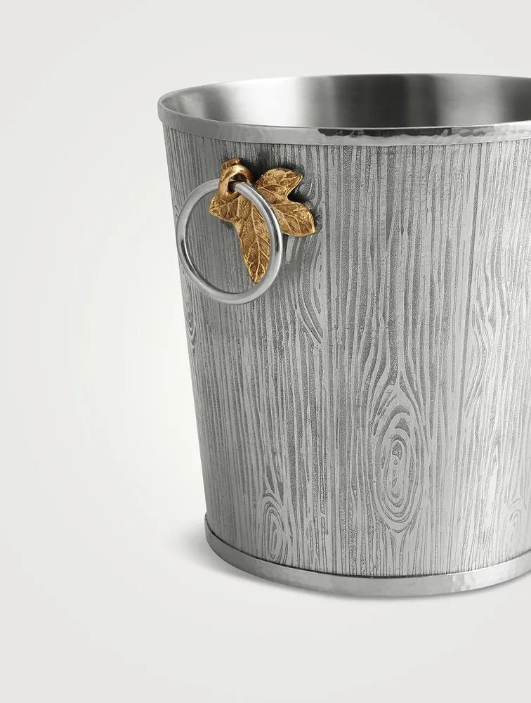 Ivy and Oak Bucket With Tongs
