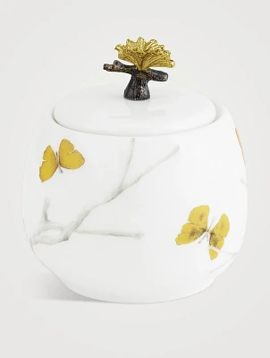 Butterfly Ginkgo Sugar Pot