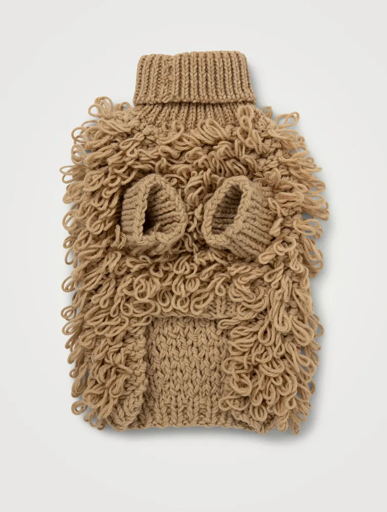 Curly Knit Dog Sweater