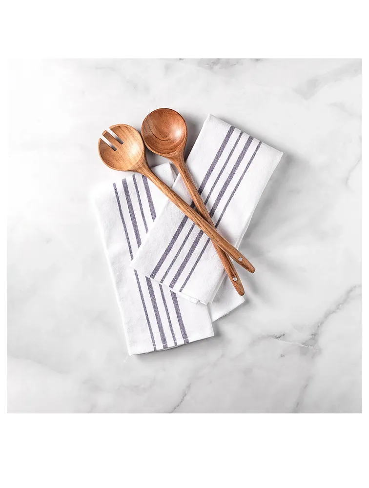 Set Of Two Wood Serving Utensils
