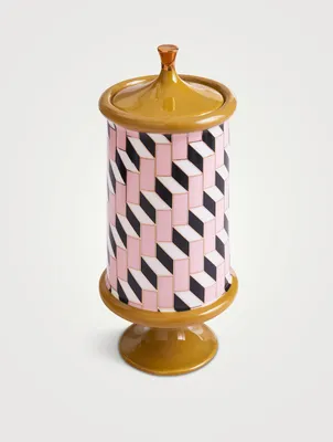Arcade Stairs Porcelain Canister
