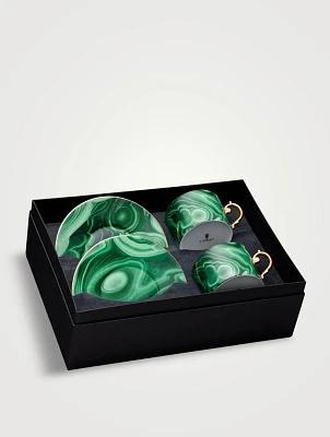 Malachite Tea Cup And Saucer