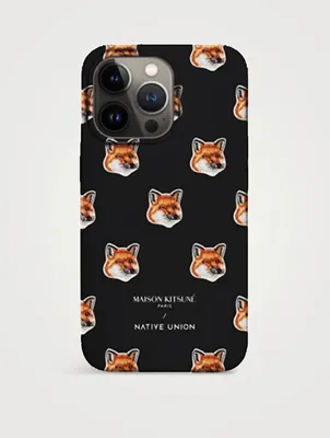 Native Union x Maison Kitsuné All Over Fox Head iPhone 15 Pro Case