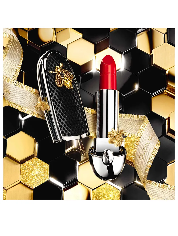 Rouge G Gold Bee Sequins Satin Lipstick & Case - Prestige Limited Edition