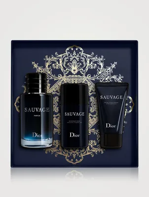 Sauvage Parfum, Deodorant and After-Shave Balm Gift Set - Limited Edition