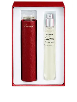 Pasha de Cartier Edition Noire Atomizer Set