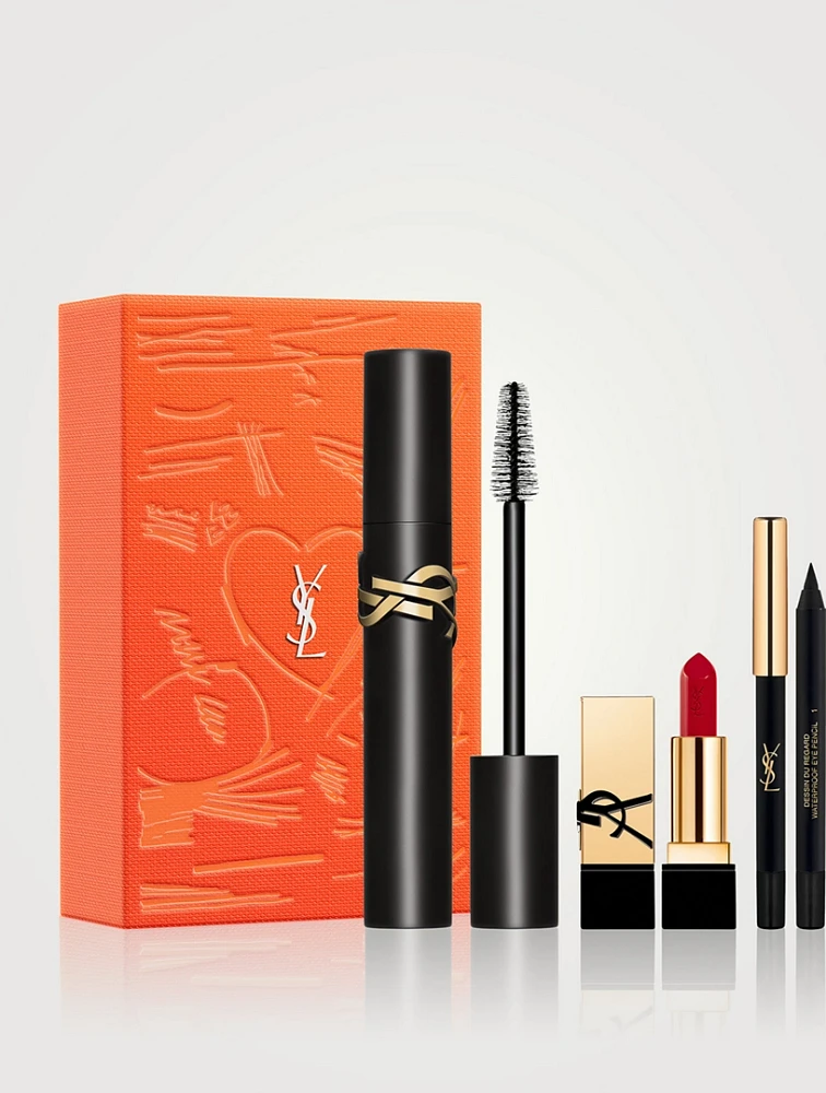 Mother's Day Gift Set: Mascara, Lipstick & Mini Dessin Du Regard