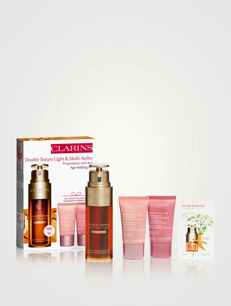 Double Serum Light Texture & Multi-Active Age-Defying set