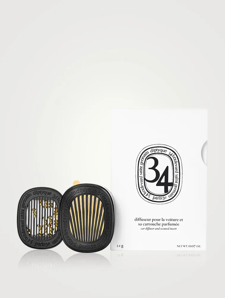 34 Boulevard Saint Germain Car Fragrance Diffuser & Refill Insert Set