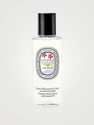 Citronnelle & Geranium Summer Body Spray - Limited Edition
