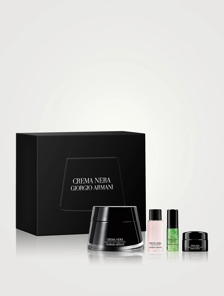 Crema Nera Gift Set Anti-Aging Face Care Routine for Refined Skin Texture