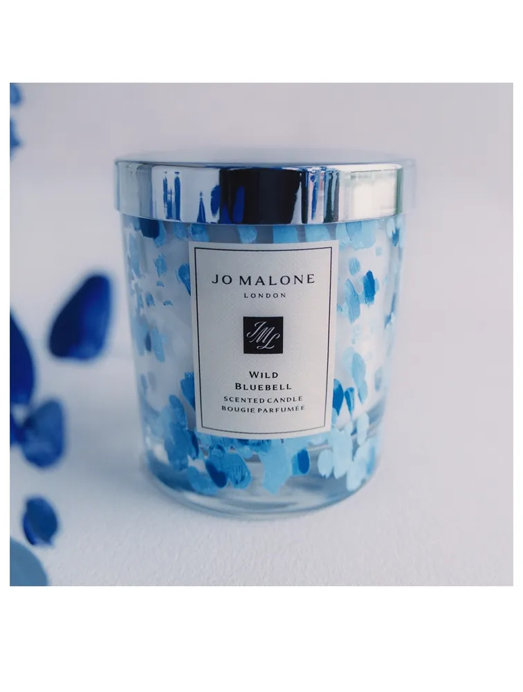 Wild Bluebell Decorated Home Candle