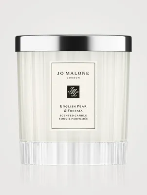 English Pear & Freesia Home Candle – Fluted Glass Edition
