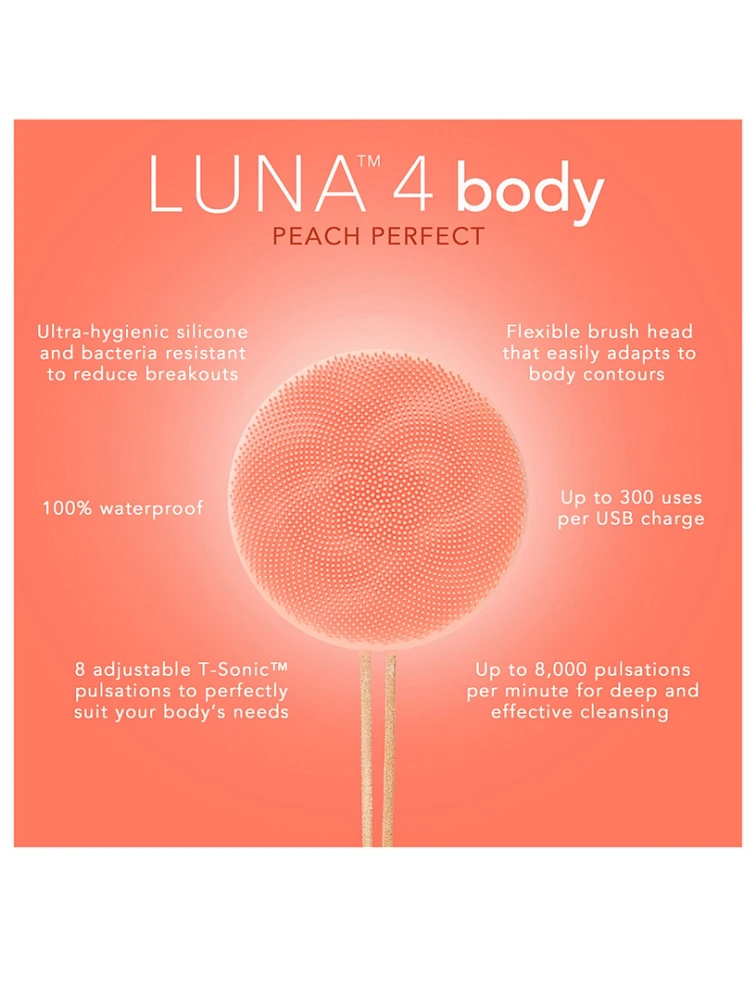 Luna 4 Body Brush - Peach Perfect