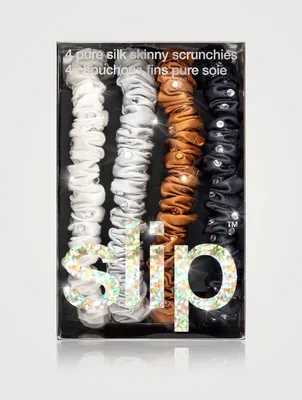 Slip® Pure Silk Crystal Skinny Scrunchie Set