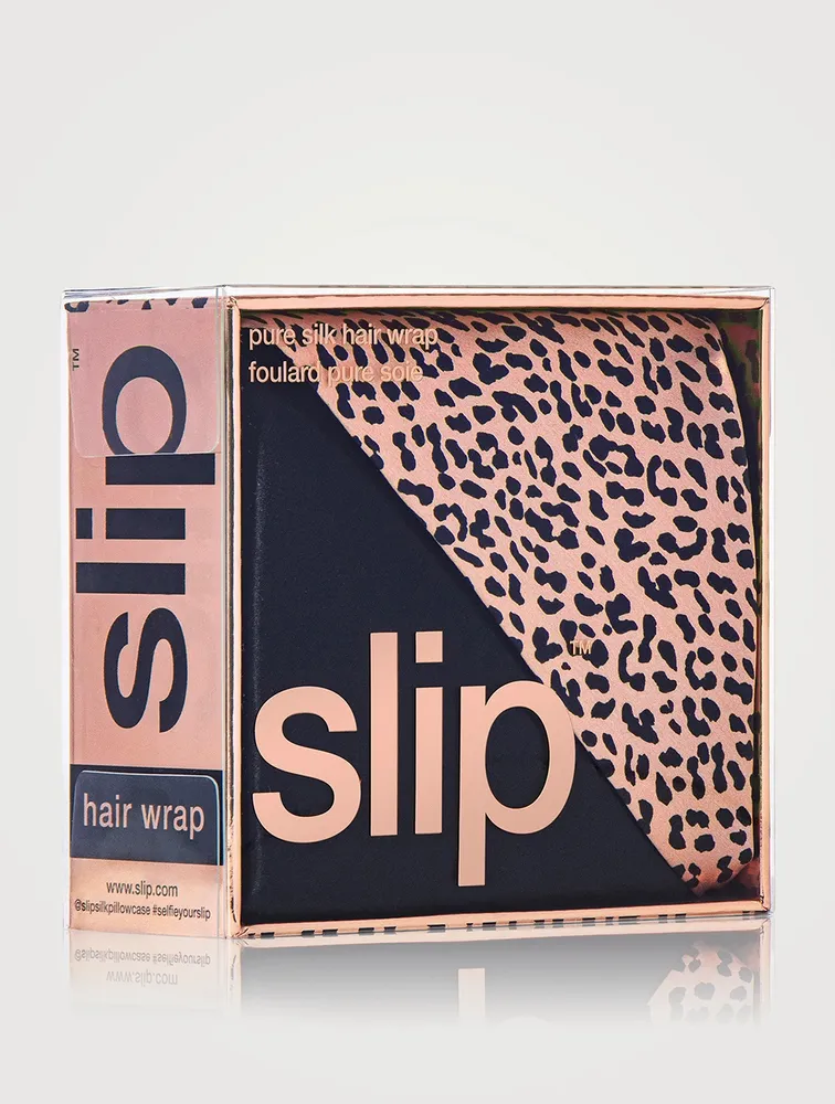 Slip® Pure Silk Leopard Hair Wrap