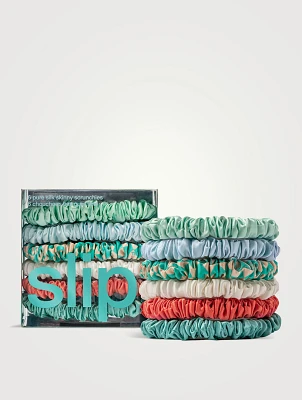 Slip® Pure Silk Skinny Scrunchies - Seabreeze