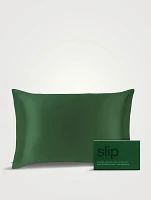 Pure Silk Queen Pillowcase - Moss Green