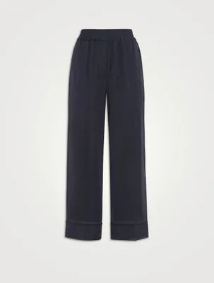 Cotton Organza Pyjama-style Trousers