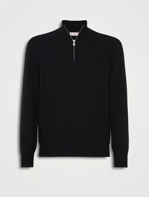 Cashmere Turtleneck With Zipper