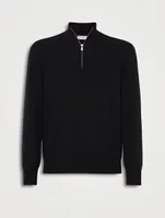 Cashmere Turtleneck With Zipper