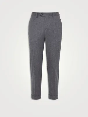 Virgin Wool Flannel Trousers