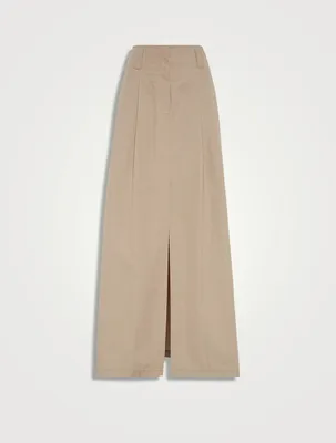 Gabardine Long Skirt