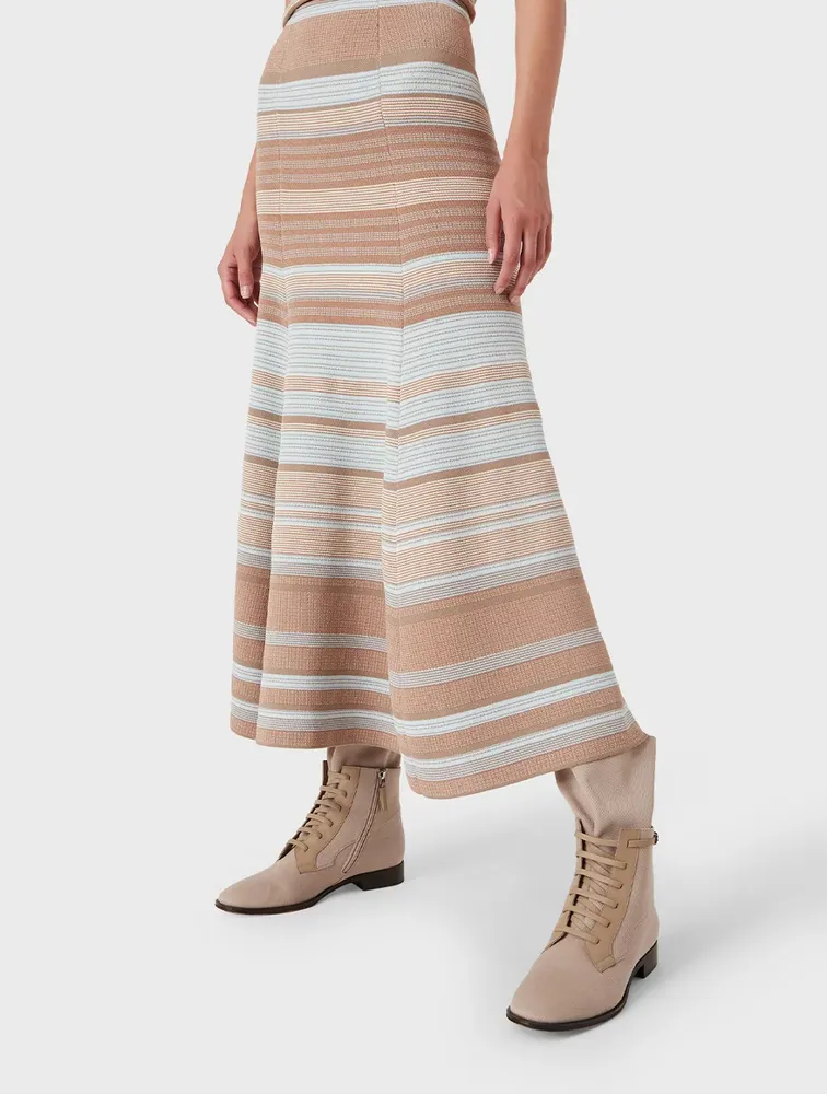 Long Jacquard Skirt