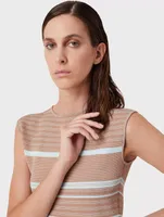 Sleeveless Jacquard Top