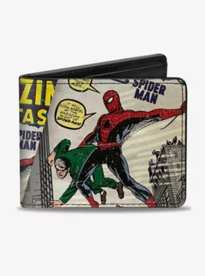 Marvel Spider-Man Carrying Man Amazing Fantasy Comic Book Cover Bi-Fold Wallet