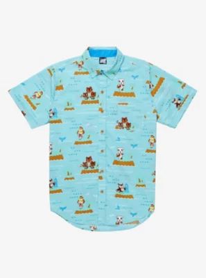 Nintendo Animal Crossing: New Horizons Scenic Woven Button-Up - BoxLunch Exclusive