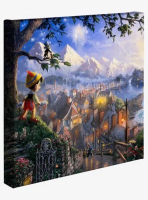 Disney Pinocchio Wishes Upon A Star 14" x 14" Gallery Wrapped Canvas