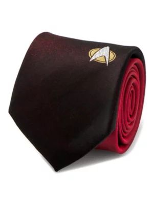 Star Trek The Next Generation Shield Red Ombre Men's Tie