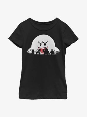 Nintendo Super Mario Halloween Silhouettes Youth Girls T-Shirt