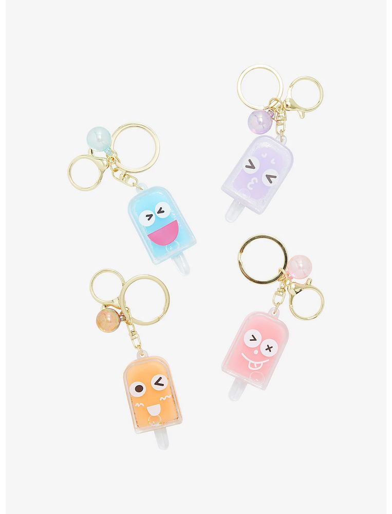 Ice Pop Face Assorted Blind Shaker Key Chain
