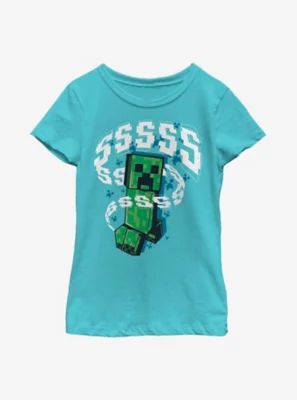 Minecraft Creeper Sssss Youth Girls T-Shirt