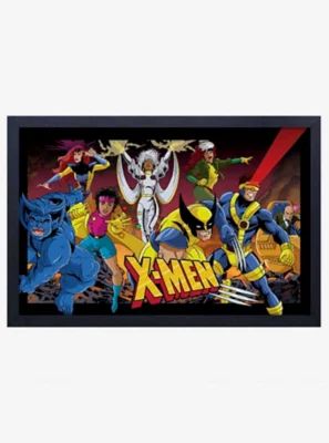 Marvel X-Men Group Framed Wood Wall Art