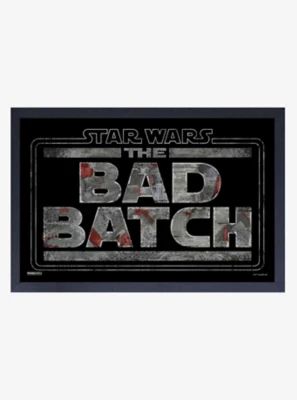 Star Wars The Bad Batch Logo Framed Wood Wall Art