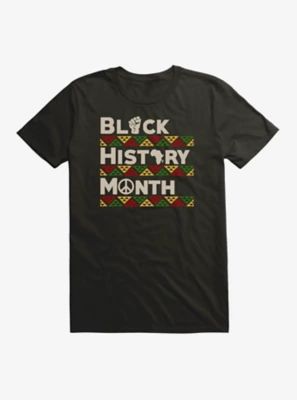 Black History Month Pattern Print T-Shirt