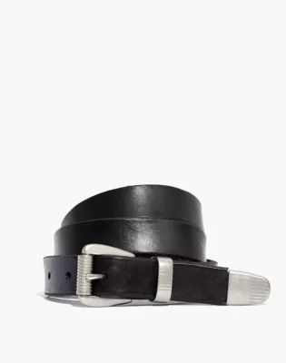 Leather Three-Piece Belt