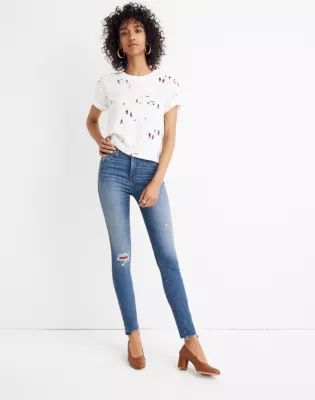 Tall 10" High-Rise Skinny Jeans: Drop Step-Hem Edition