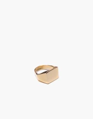 Charlotte Cauwe Studio Brass Delicate Signet Ring