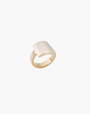 Charlotte Cauwe Studio Brass Flat Signet Ring