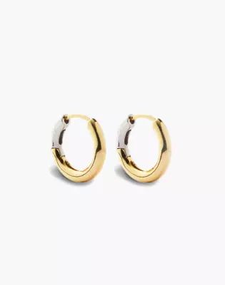 MACHETE Hinge Hoop Earrings in 3/4 Gold