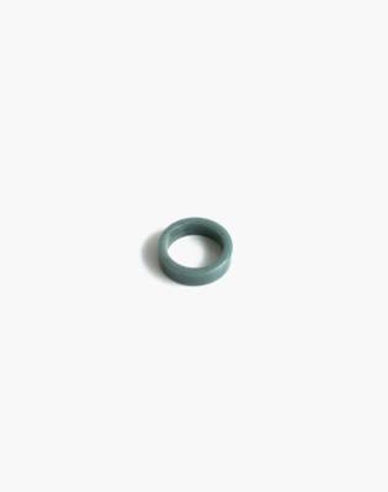 Seree Seal Square Jade Ring in Cyan