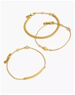 Three-Pack Chain Bracelet Set