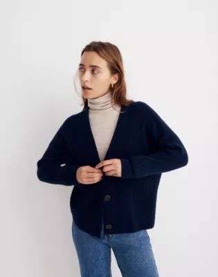 Cameron Ribbed Cardigan Sweater Coziest Yarn