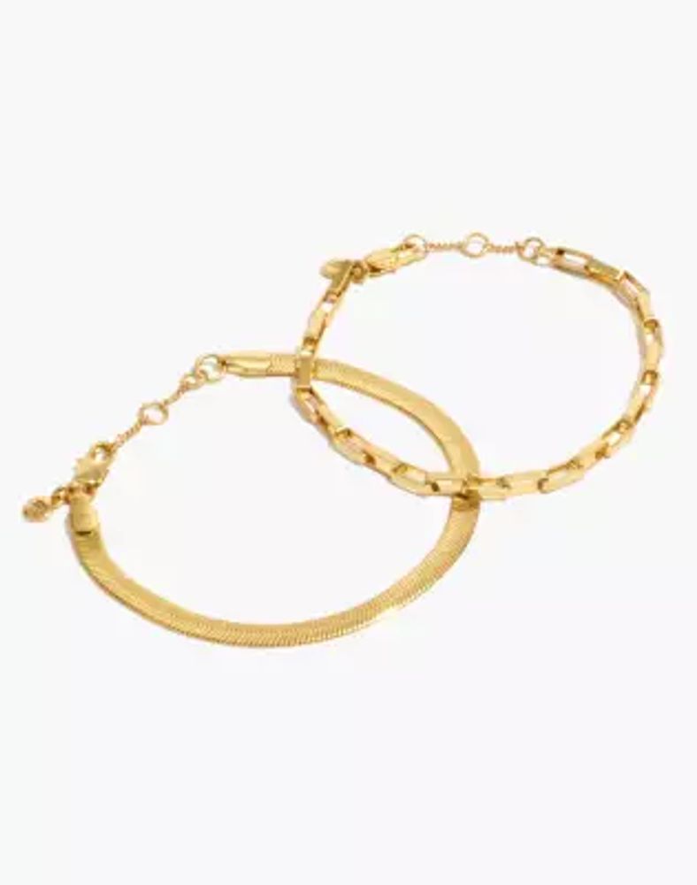 Two-Pack Chain Bracelet Set