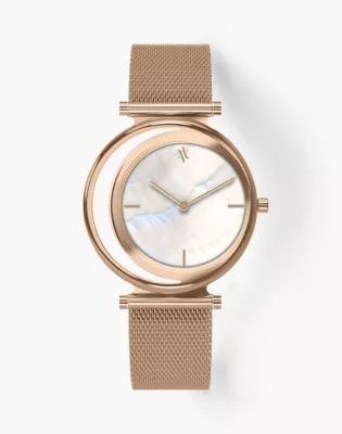 VANNA Rose Gold-Plated Eclipse Watch